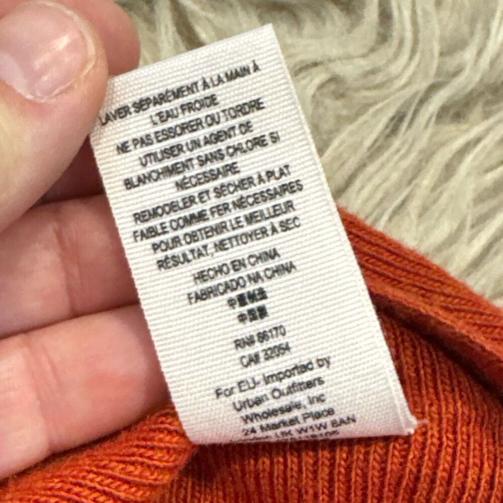 Free People Cozy Nights Burnt Red Orange Boho dress size medium - Picture 6 of 8